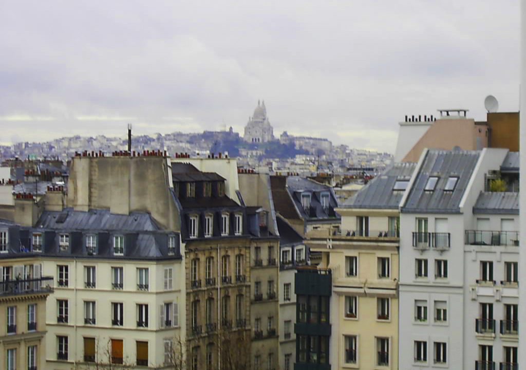 panorama di parigi su montmartre
