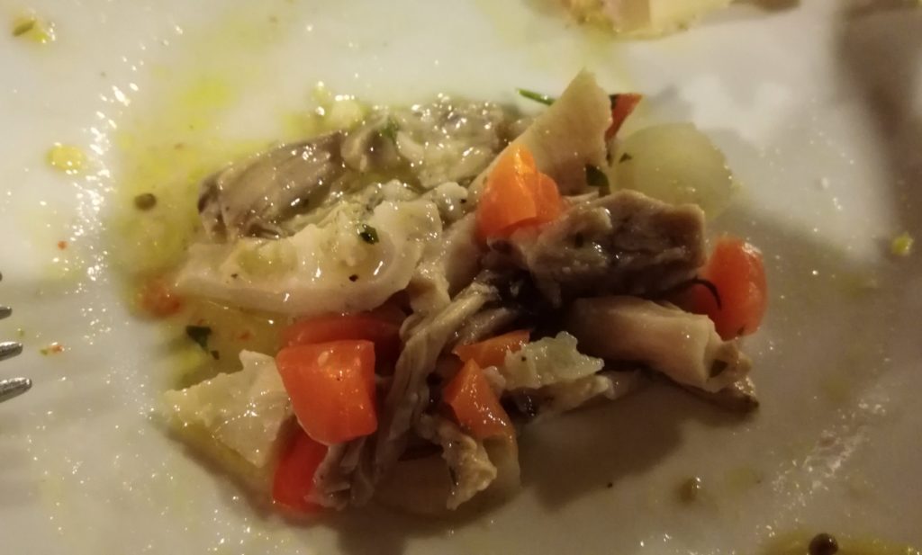 piatti tipici sardi: insalata di nervetti dorgali