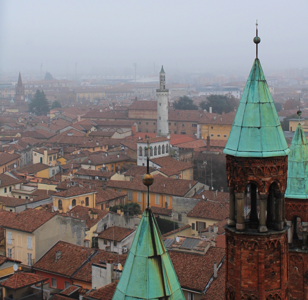 Cremona, cosa vedere: panorama dal Torrazzo 