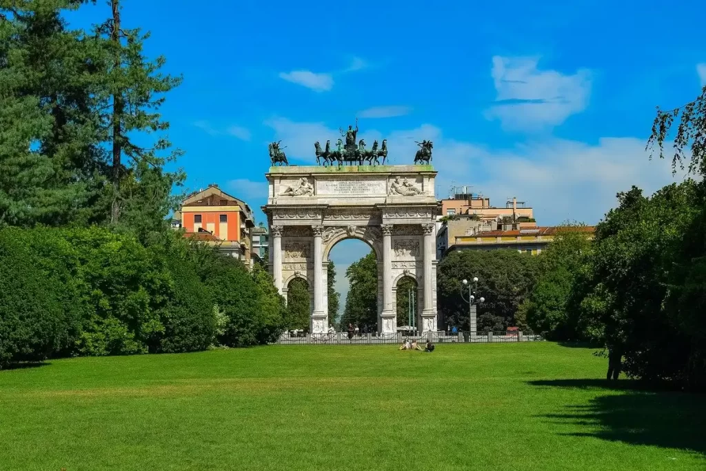 Milano, Ponte delle Sirenette, Parco Sempione